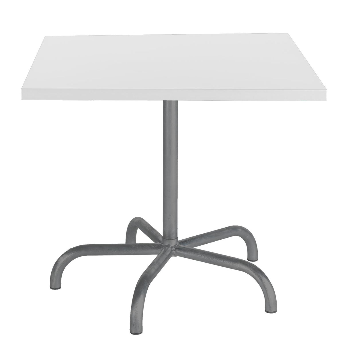 Schaffner Säntis Table repas rabattable 80x80cm Graphite 73 Blanc 90