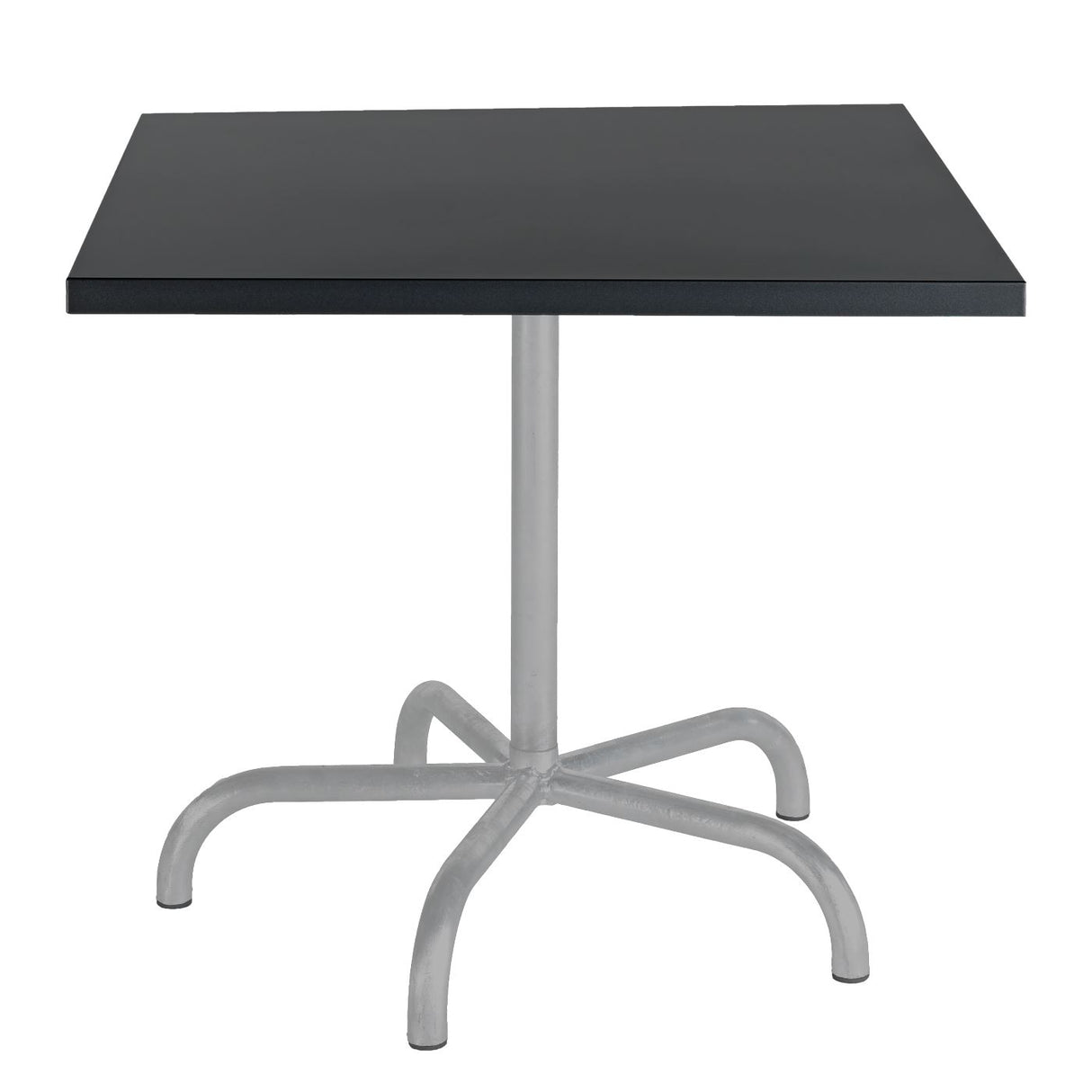 Schaffner Säntis Table repas rabattable 80x80cm Gris Argent 78 Anthracite 77