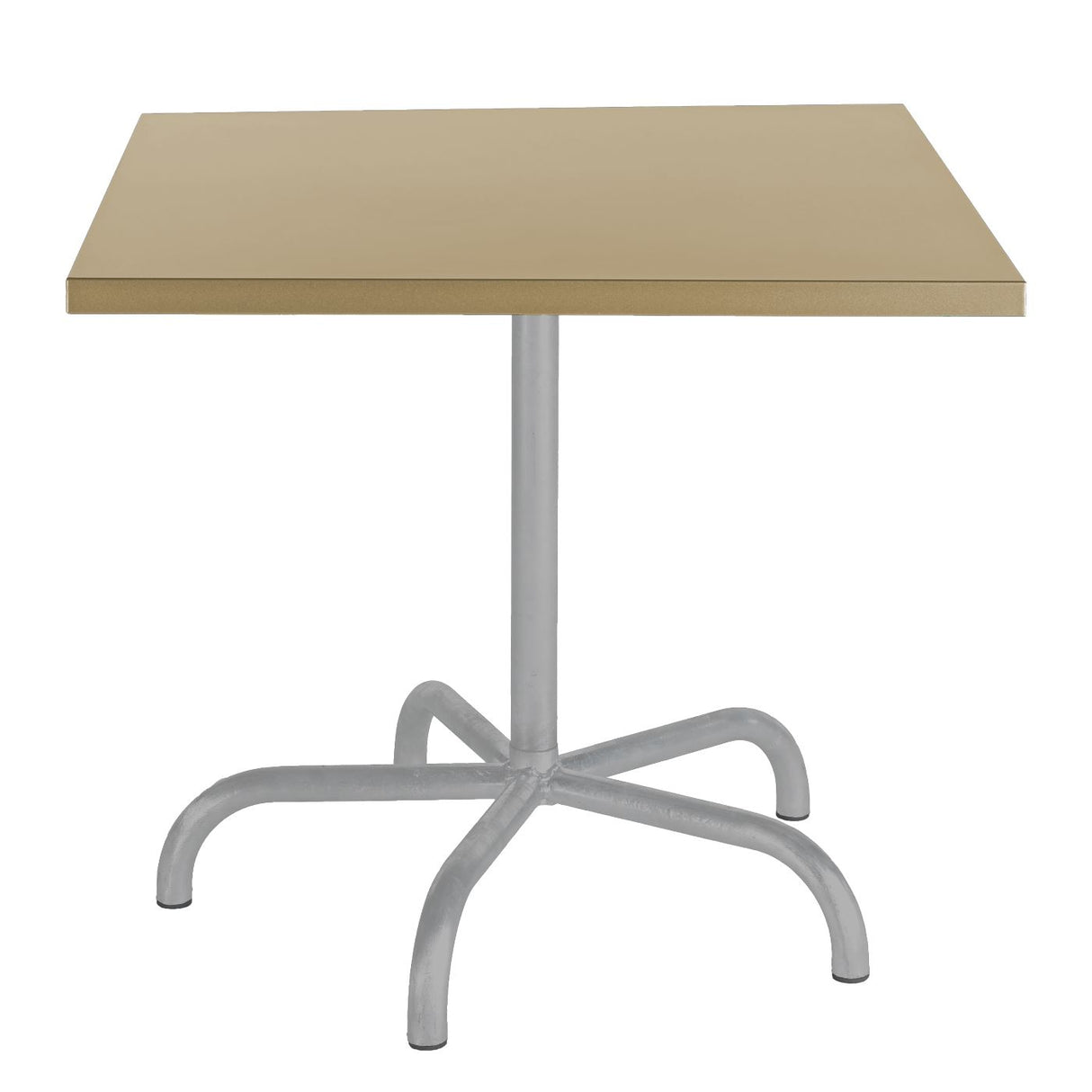 Schaffner Säntis Table repas rabattable 80x80cm Gris Argent 78 Marron Pastel 83