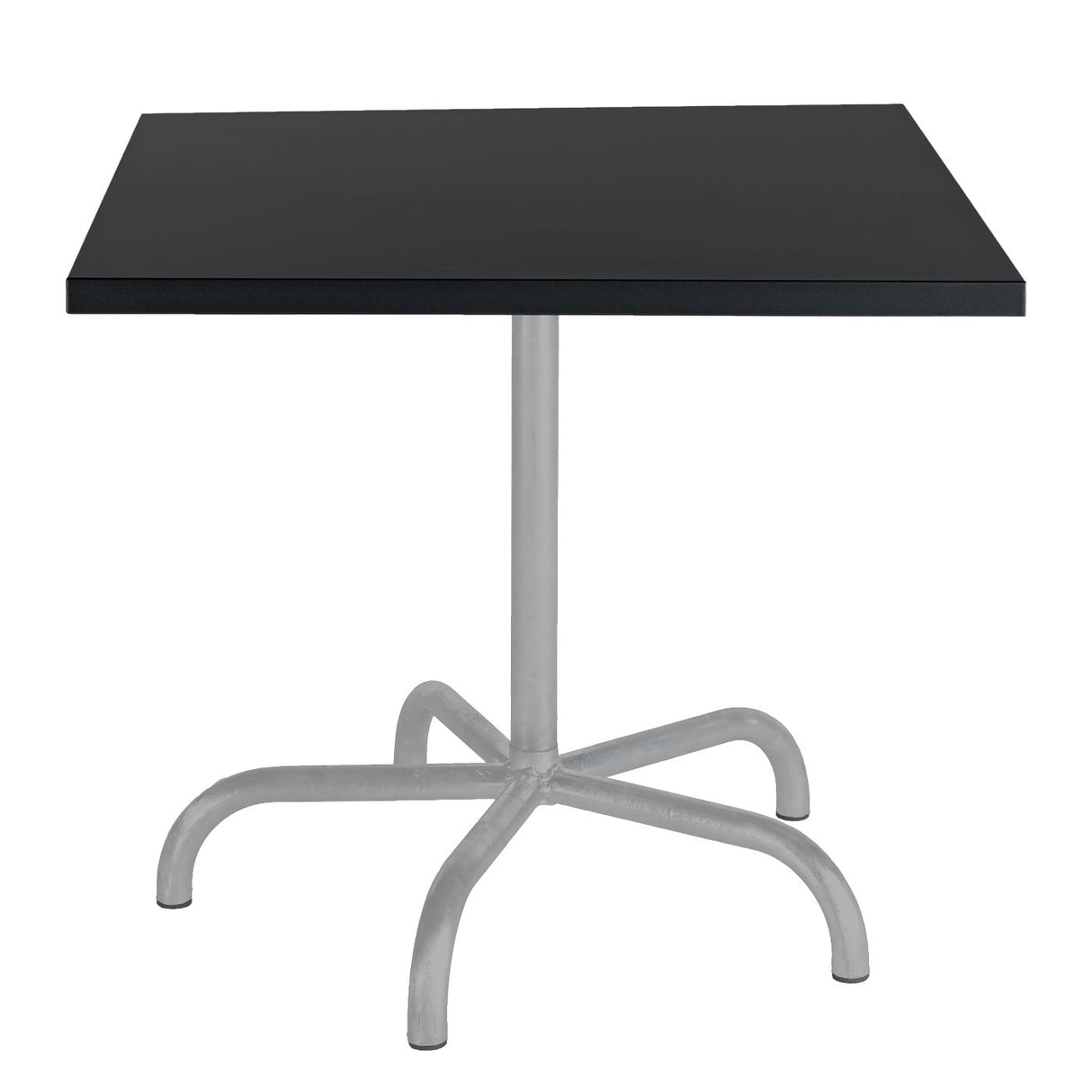 Schaffner Säntis Table repas rabattable 80x80cm Gris Argent 78 Noir 91