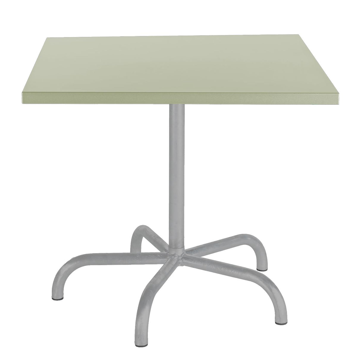 Schaffner Säntis Table repas rabattable 80x80cm Gris Argent 78 Vert Pastel 64