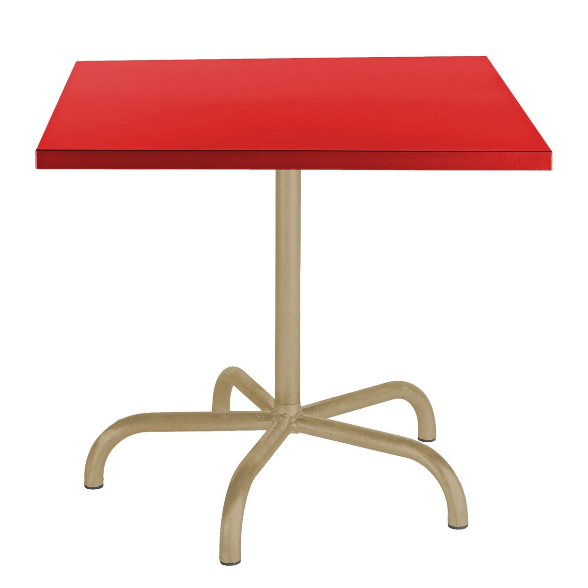 Schaffner Säntis Table repas rabattable 80x80cm Marron Pastel 83 Rouge 30