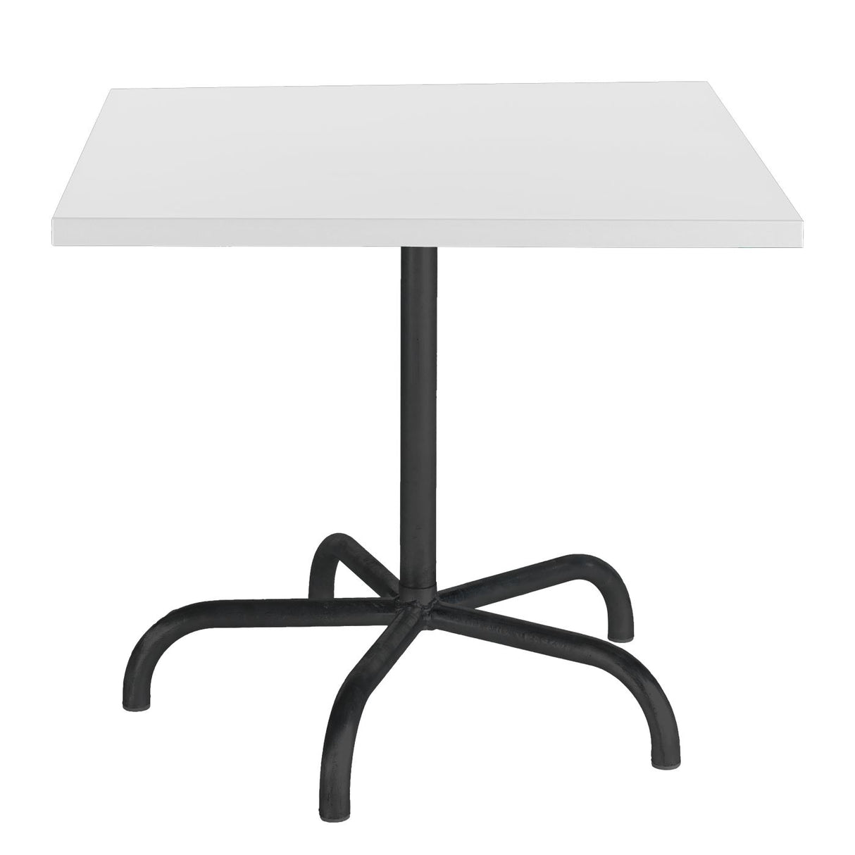 Schaffner Säntis Table repas rabattable 80x80cm Noir 91 Blanc 90