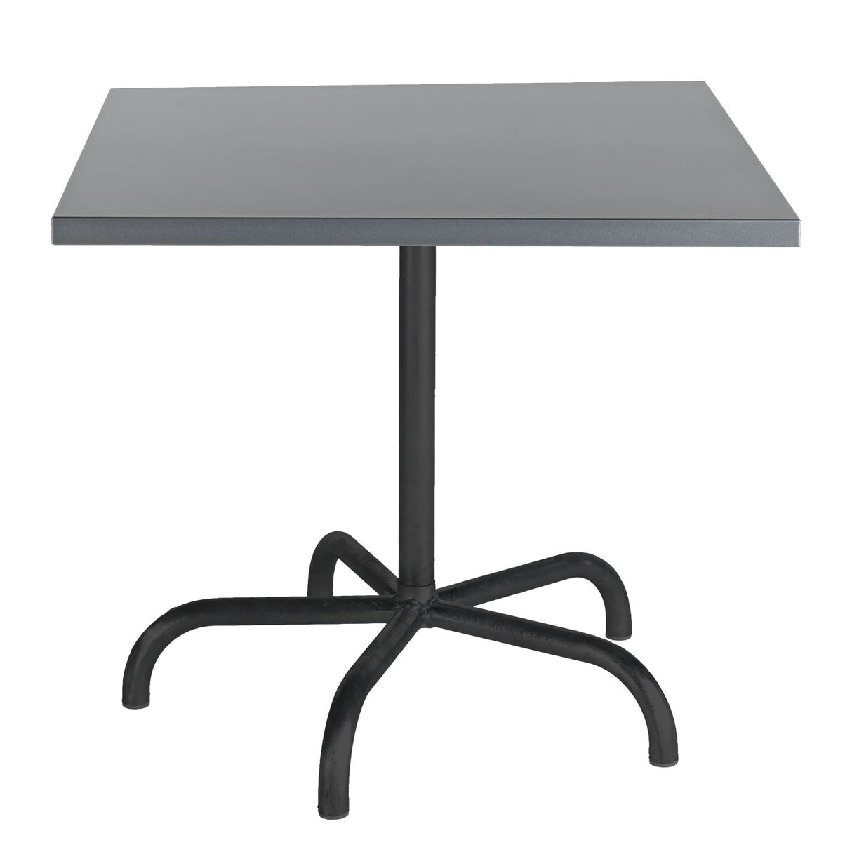 Schaffner Säntis Table repas rabattable 80x80cm Noir 91 Gris Argent 78