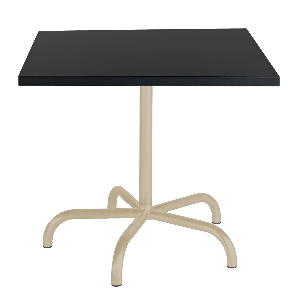 Schaffner Säntis Table repas rabattable 80x80cm Sable Pastel 15 Noir 91
