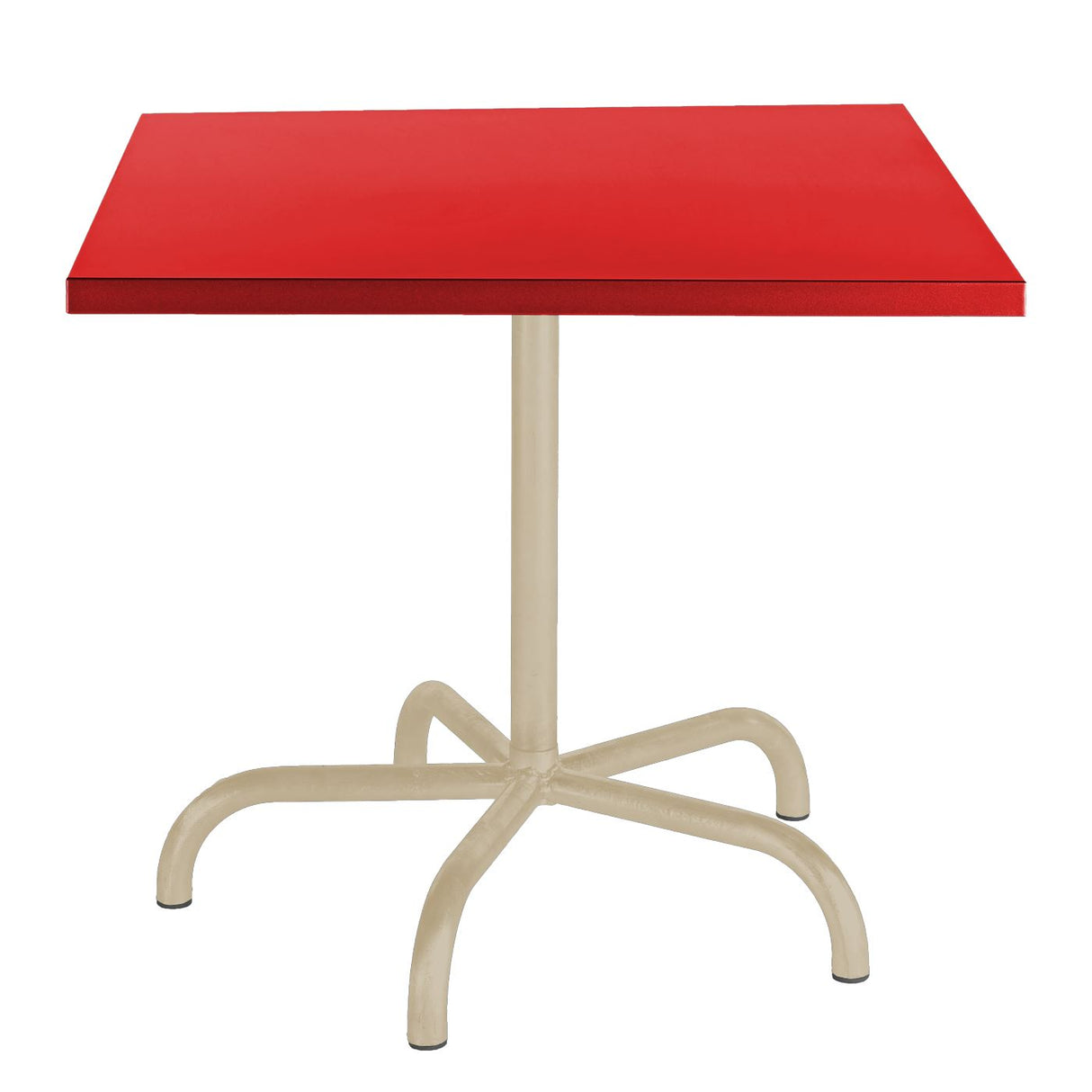 Schaffner Säntis Table repas rabattable 80x80cm Sable Pastel 15 Rouge 30