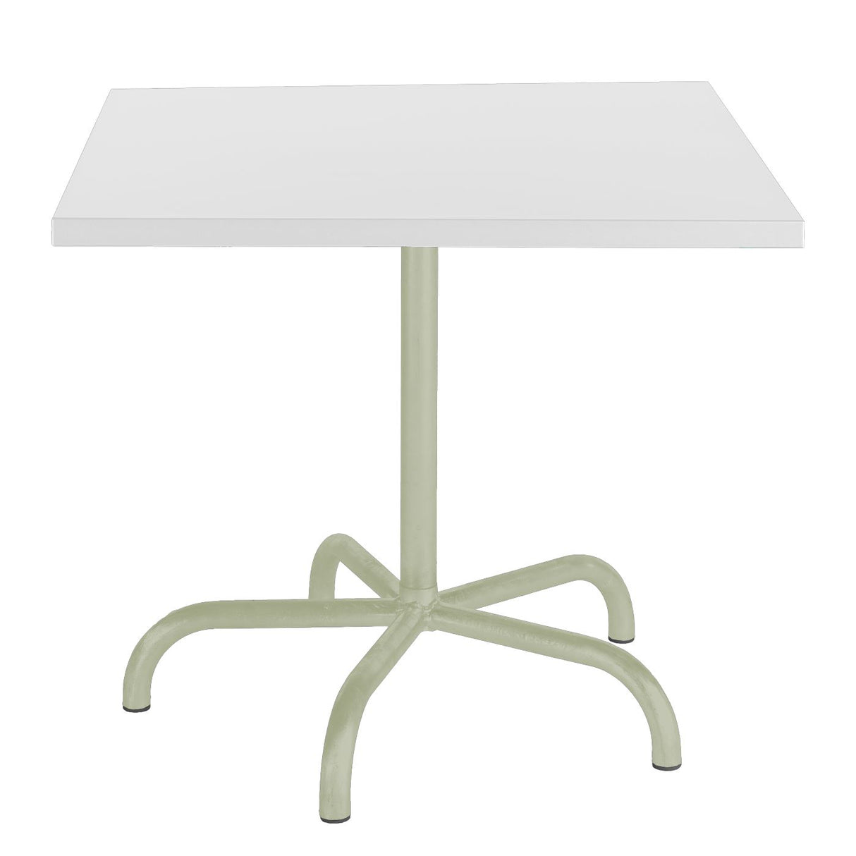 Schaffner Säntis Table repas rabattable 80x80cm Vert Pastel 64 Blanc 90