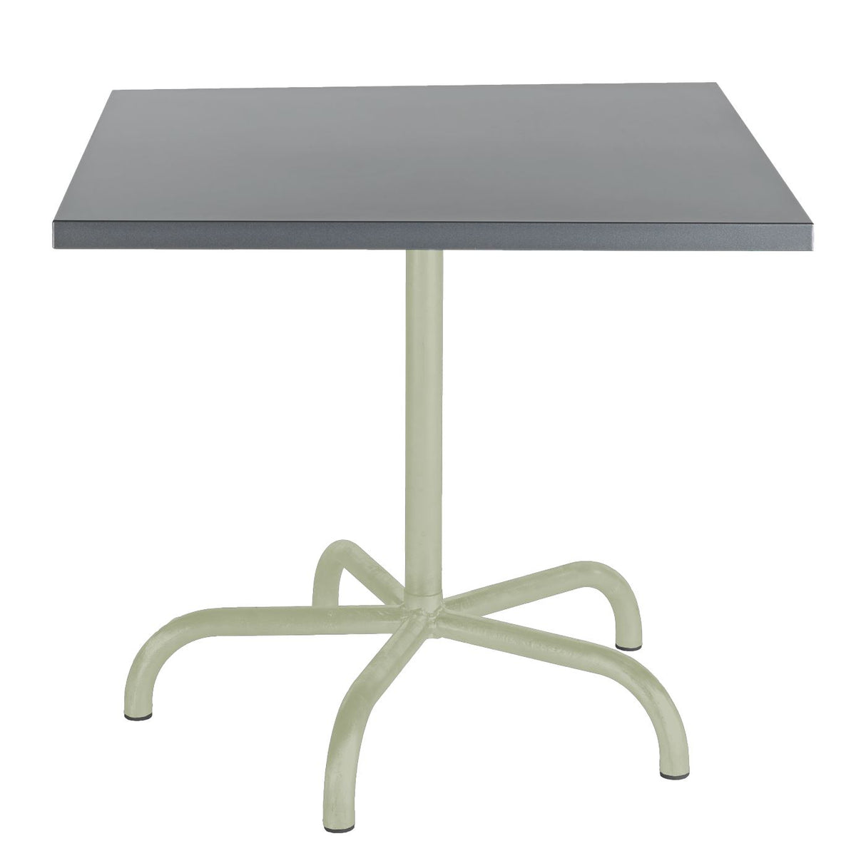 Schaffner Säntis Table repas rabattable 80x80cm Vert Pastel 64 Gris Argent 78