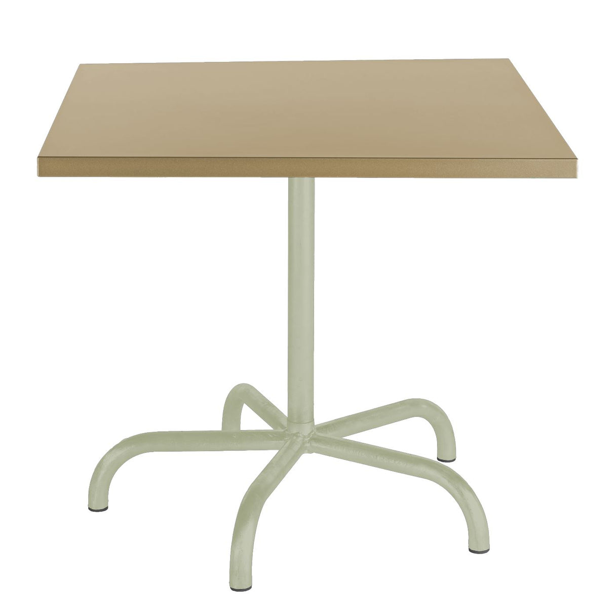 Schaffner Säntis Table repas rabattable 80x80cm Vert Pastel 64 Marron Pastel 83