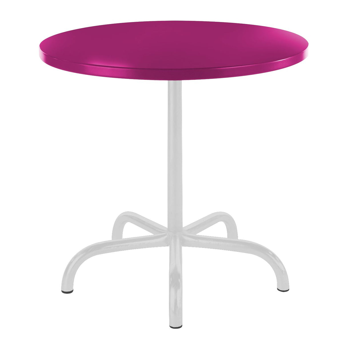 Schaffner Säntis Table repas rabattable ronde Ø80cm Blanc 90 Rose 41