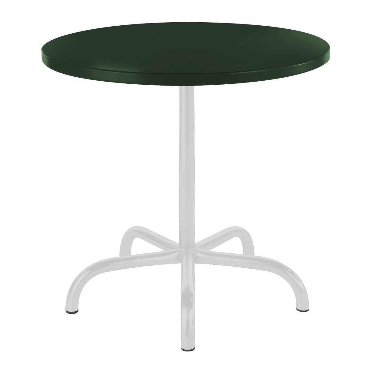 Schaffner Säntis Table repas rabattable ronde Ø80cm Blanc 90 Vert Sapin 66