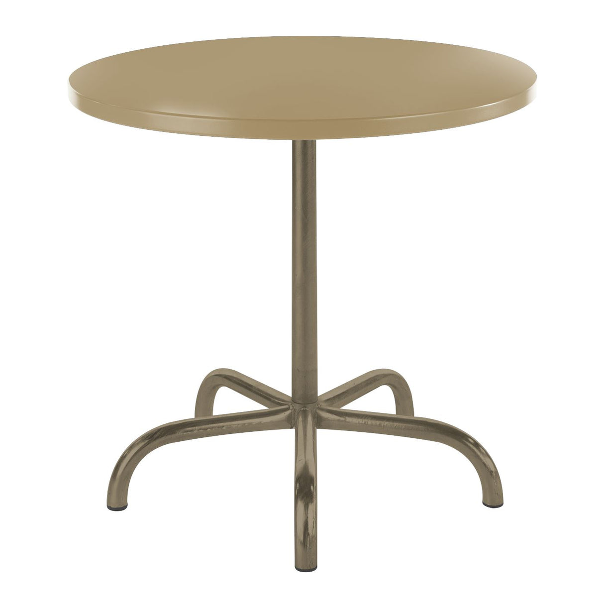 Schaffner Säntis Table repas rabattable ronde Ø80cm Champagne 85 Marron Pastel 83
