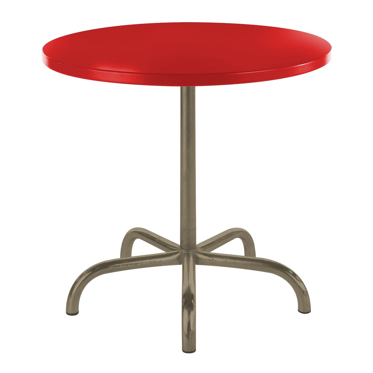 Schaffner Säntis Table repas rabattable ronde Ø80cm Champagne 85 Rouge 30