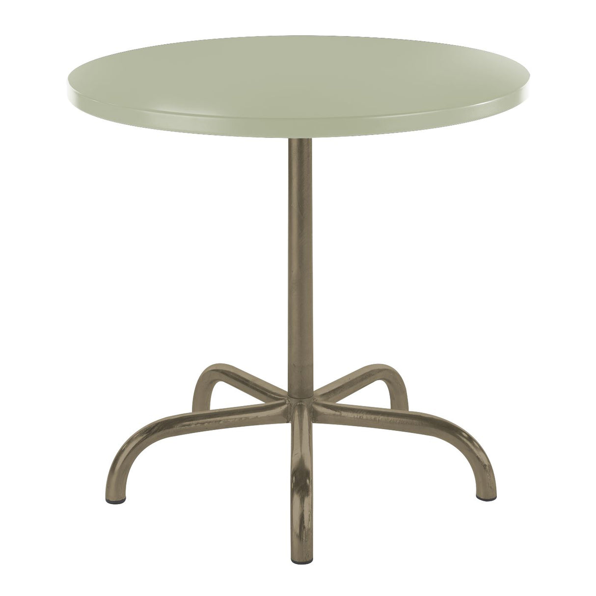 Schaffner Säntis Table repas rabattable ronde Ø80cm Champagne 85 Vert Pastel 64