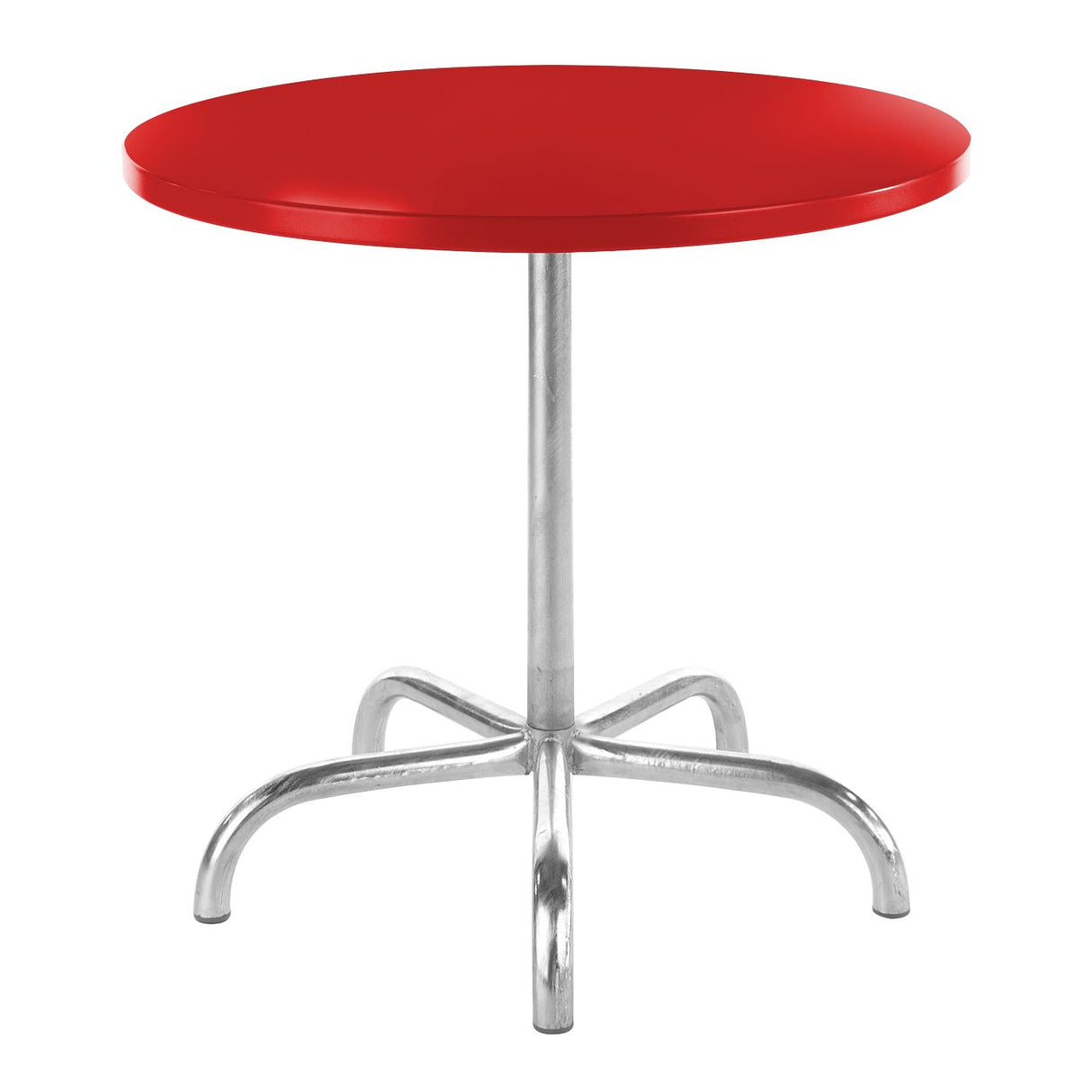 Schaffner Säntis Table repas rabattable ronde Ø80cm Galvanisé à chaud 02 Rouge 30