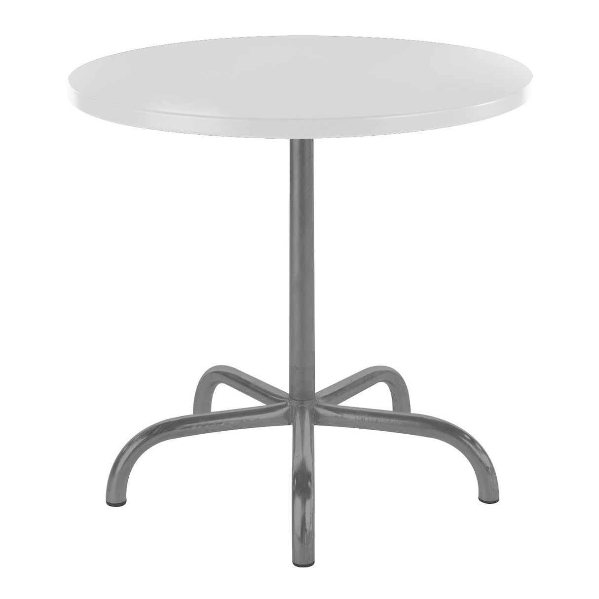Schaffner Säntis Table repas rabattable ronde Ø80cm Graphite 73 Blanc 90