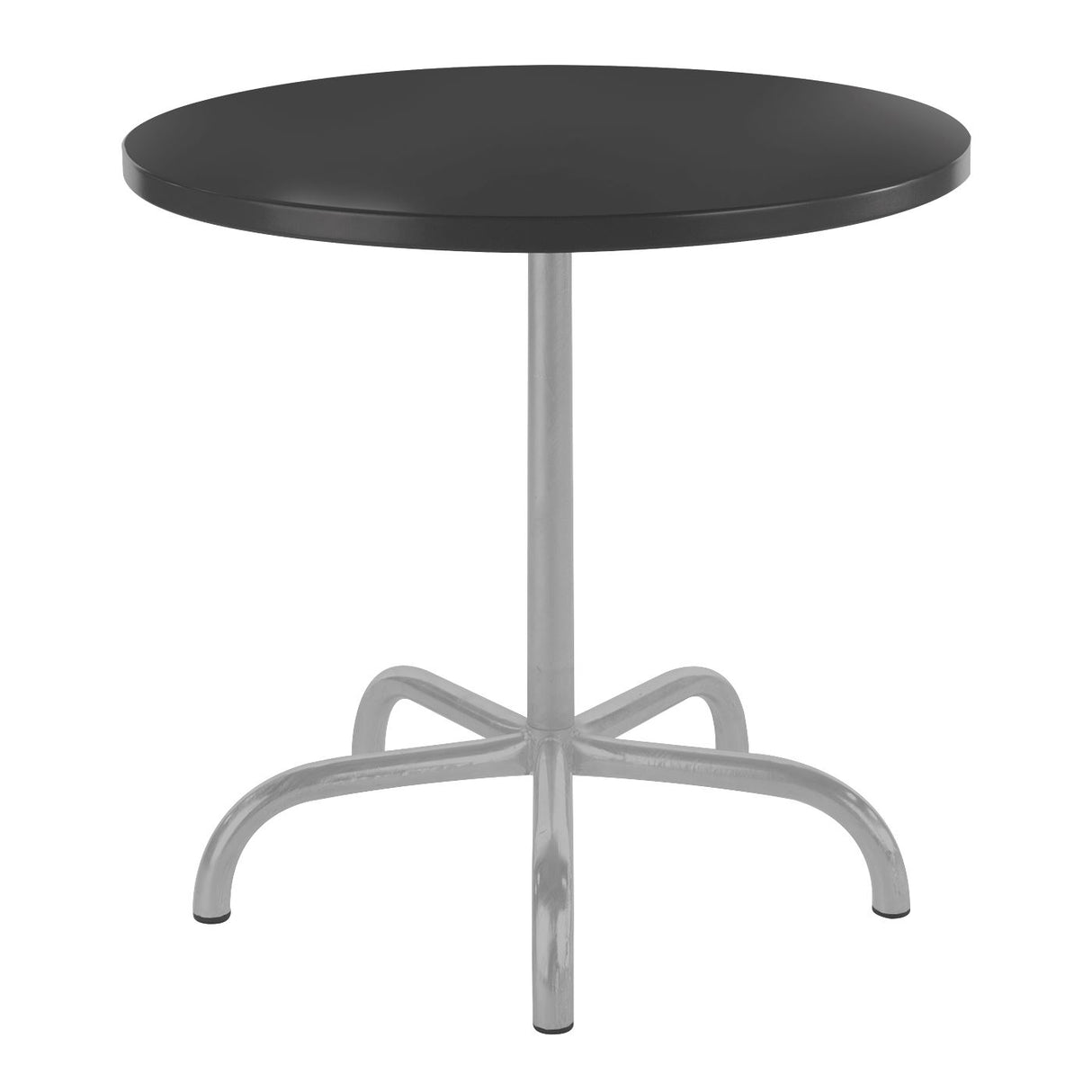 Schaffner Säntis Table repas rabattable ronde Ø80cm Gris Argent 78 Anthracite 77
