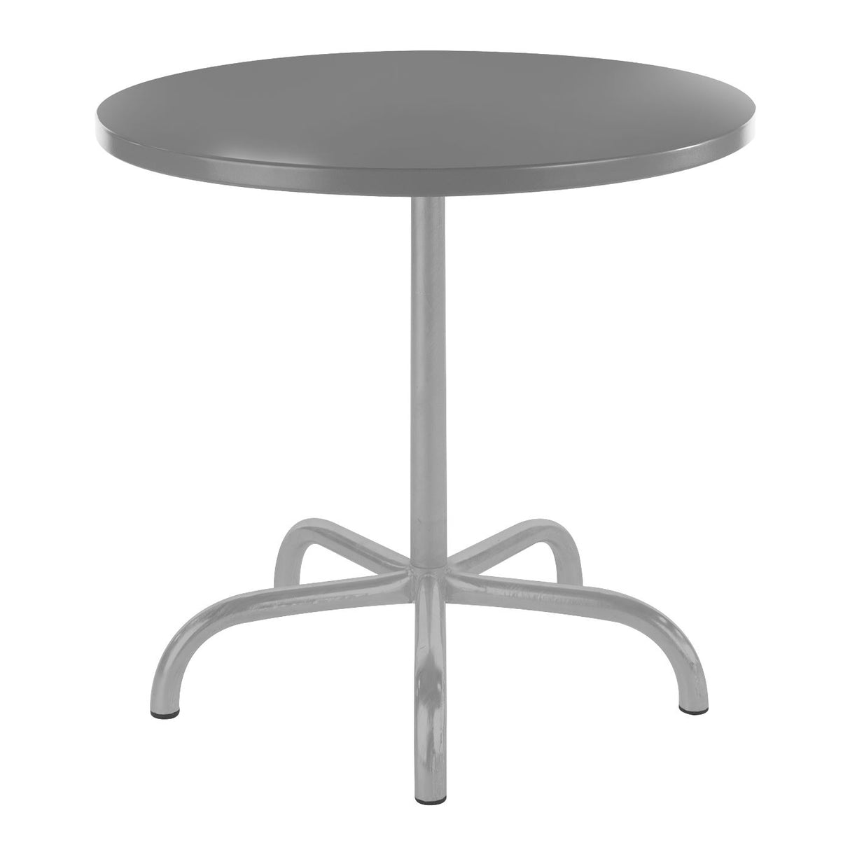 Schaffner Säntis Table repas rabattable ronde Ø80cm Gris Argent 78 Gris Argent 78