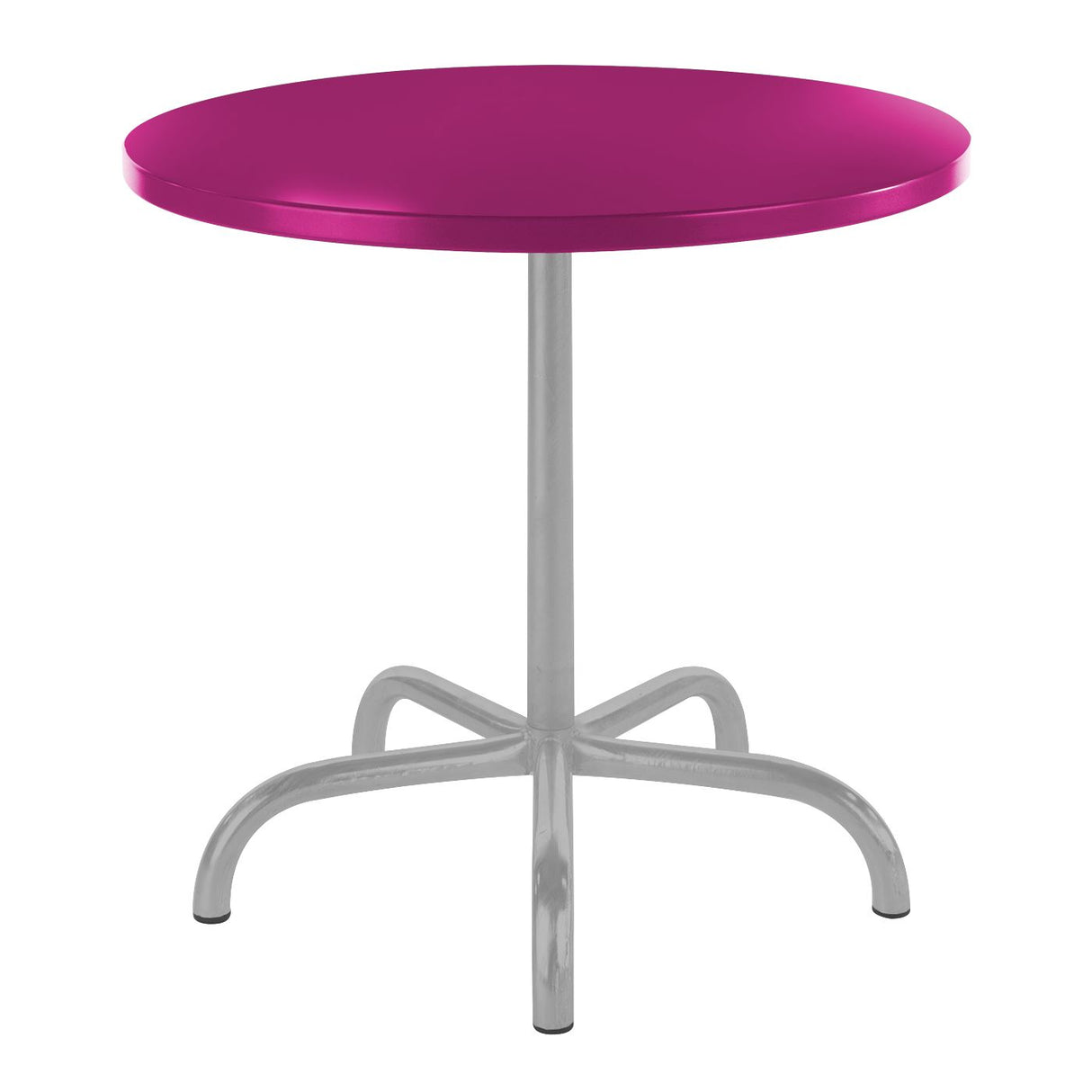 Schaffner Säntis Table repas rabattable ronde Ø80cm Gris Argent 78 Rose 41