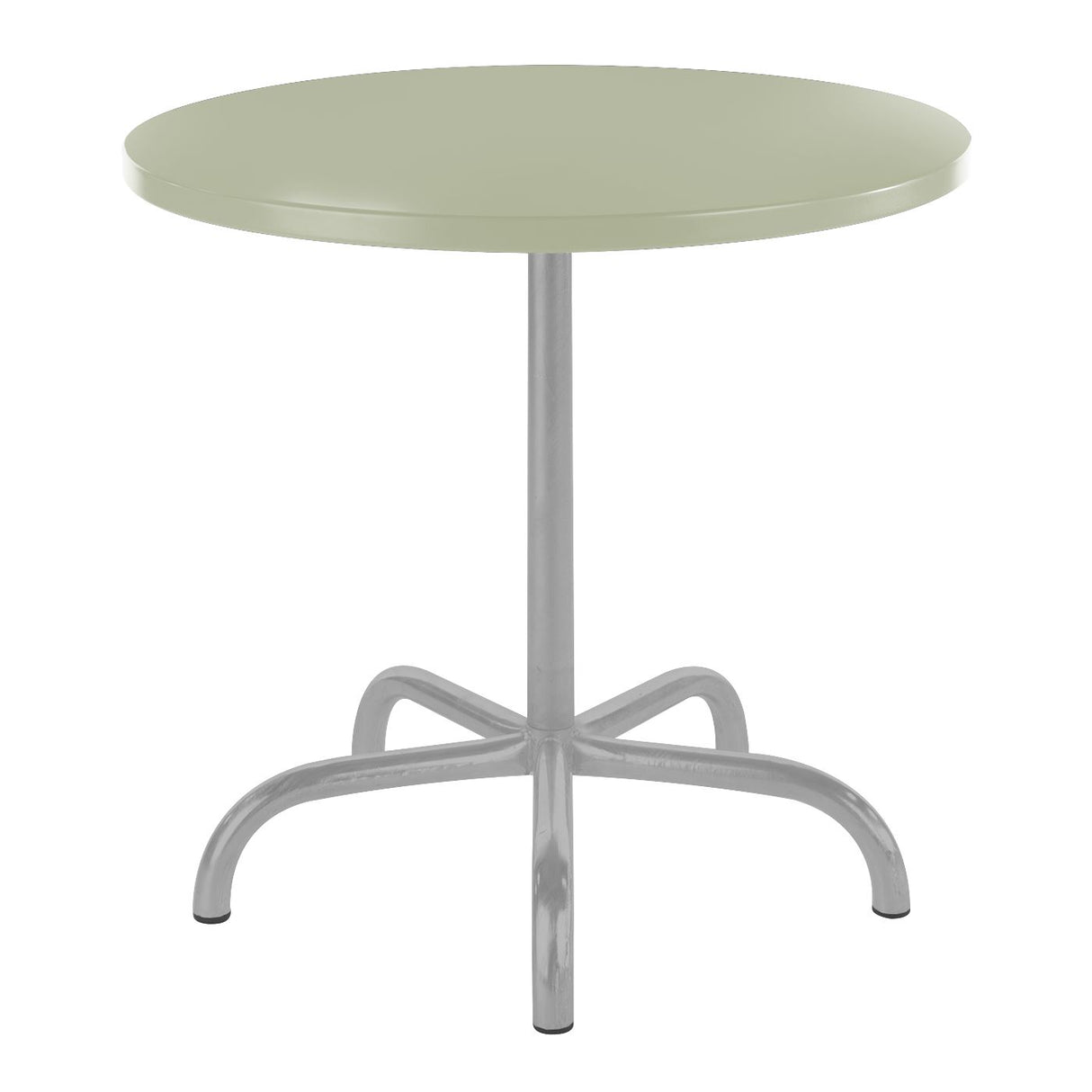 Schaffner Säntis Table repas rabattable ronde Ø80cm Gris Argent 78 Vert Pastel 64