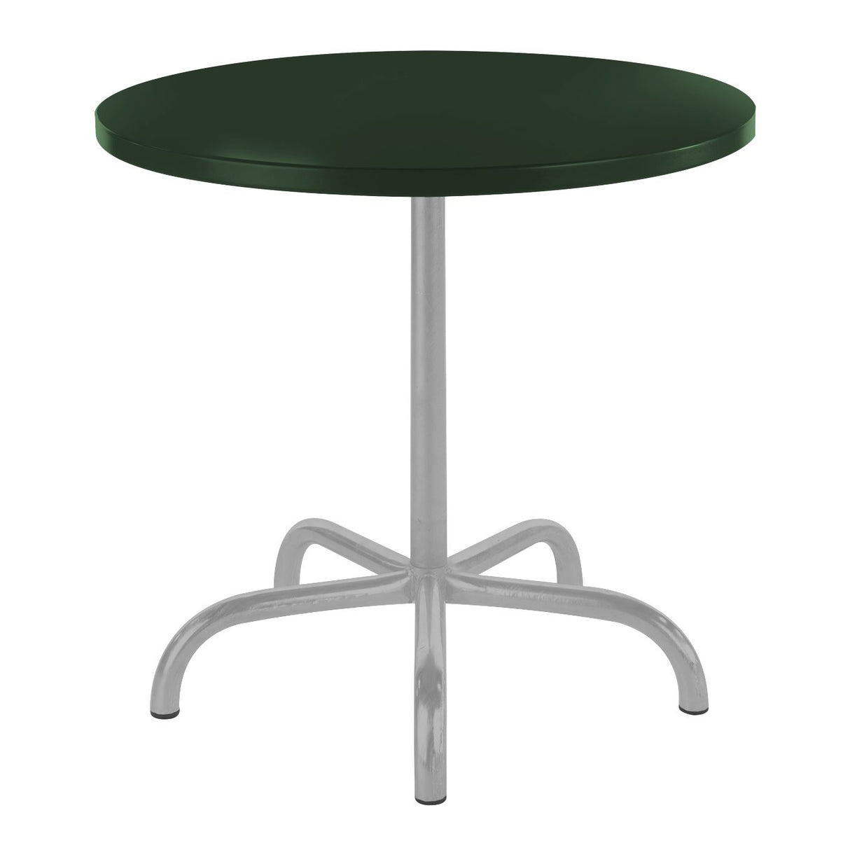 Schaffner Säntis Table repas rabattable ronde Ø80cm Gris Argent 78 Vert Sapin 66