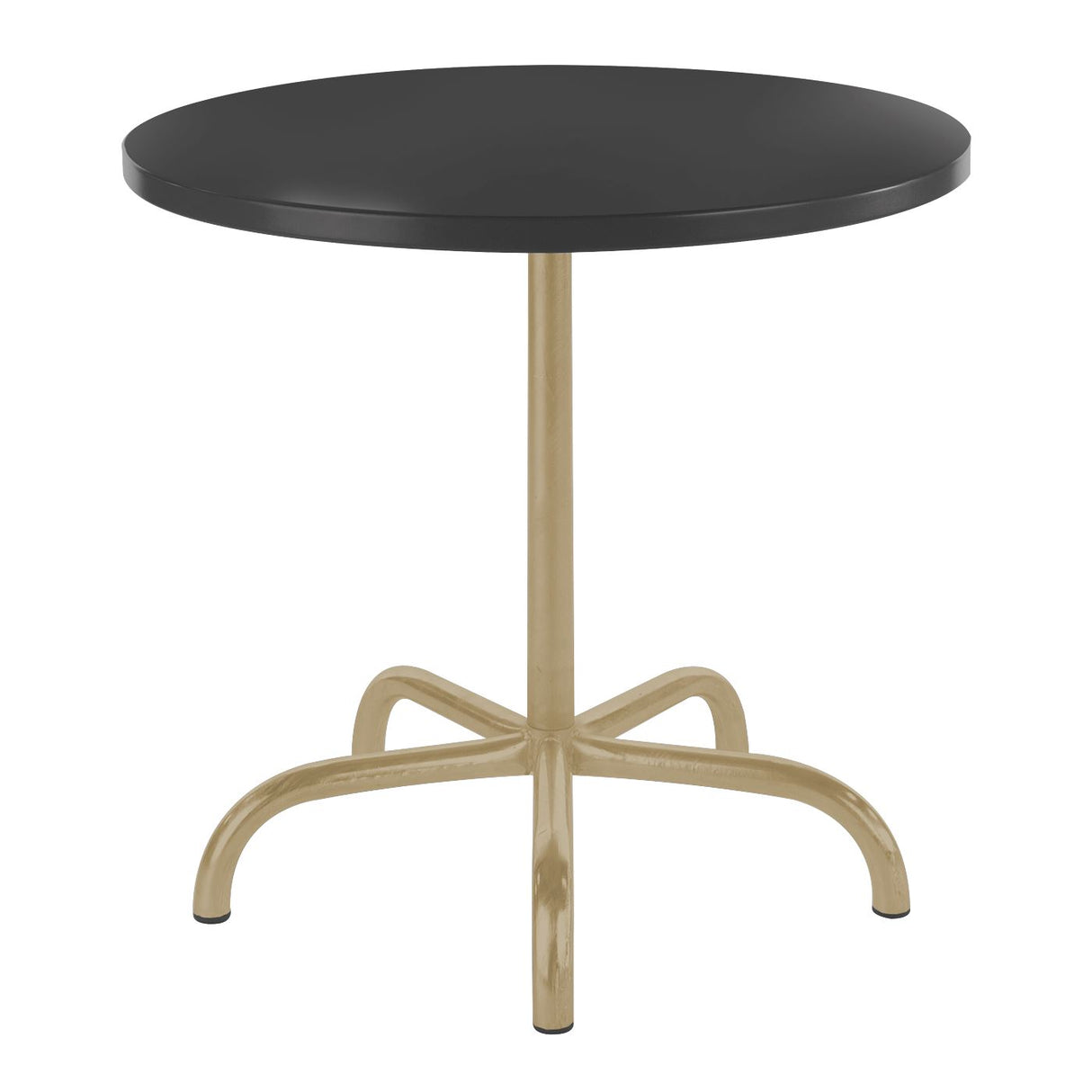 Schaffner Säntis Table repas rabattable ronde Ø80cm Marron Pastel 83 Anthracite 77