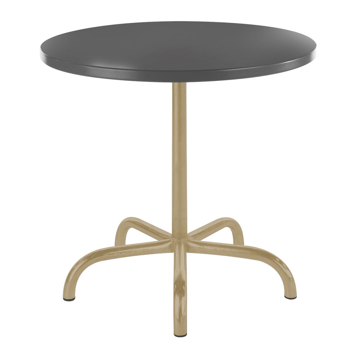 Schaffner Säntis Table repas rabattable ronde Ø80cm Marron Pastel 83 Graphite 73