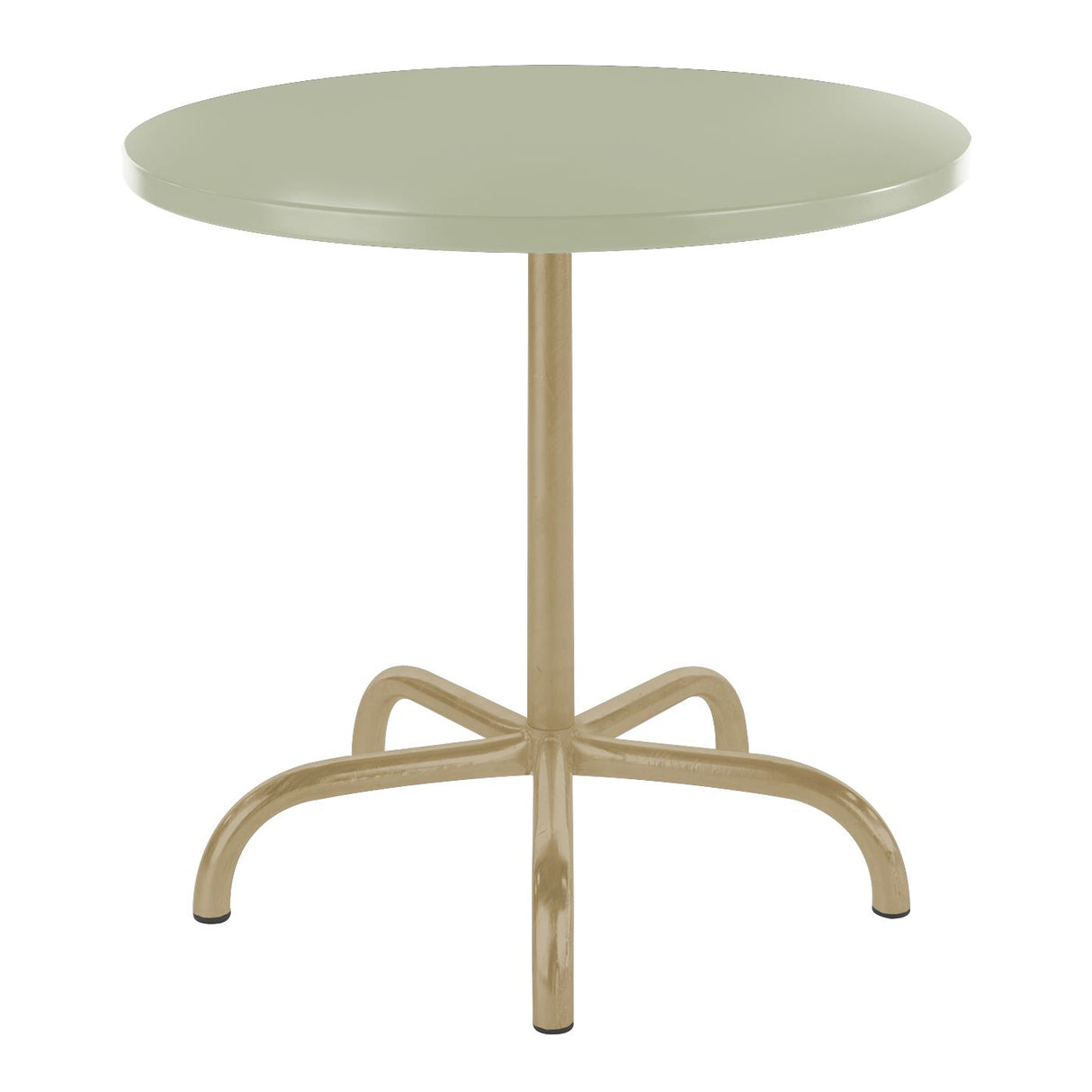Schaffner Säntis Table repas rabattable ronde Ø80cm Marron Pastel 83 Vert Pastel 64