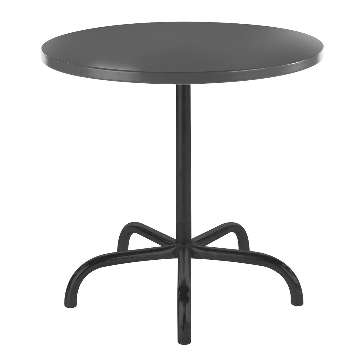 Schaffner Säntis Table repas rabattable ronde Ø80cm Noir 91 Graphite 73