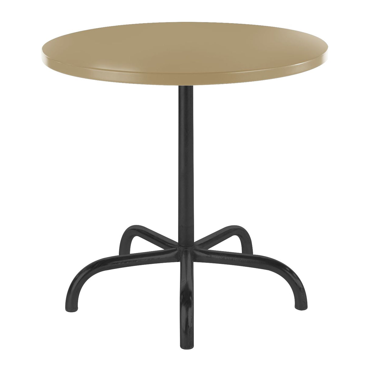 Schaffner Säntis Table repas rabattable ronde Ø80cm Noir 91 Marron Pastel 83