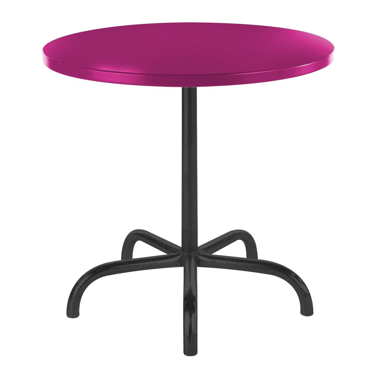 Schaffner Säntis Table repas rabattable ronde Ø80cm Noir 91 Rose 41