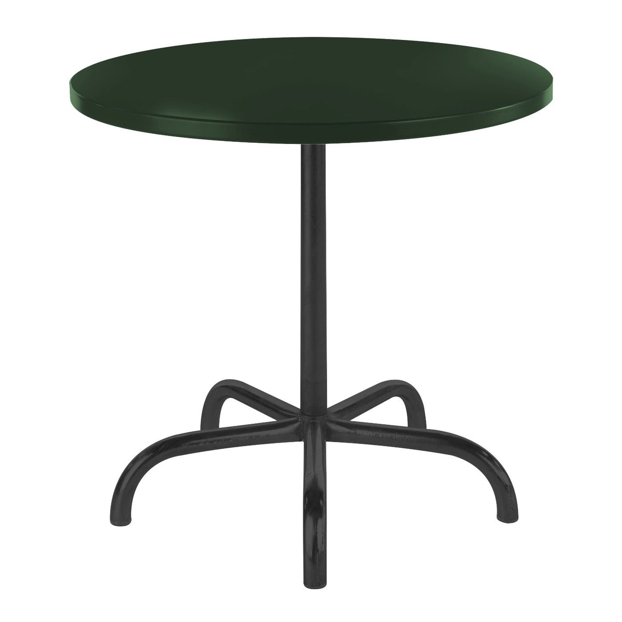 Schaffner Säntis Table repas rabattable ronde Ø80cm Noir 91 Vert Sapin 66
