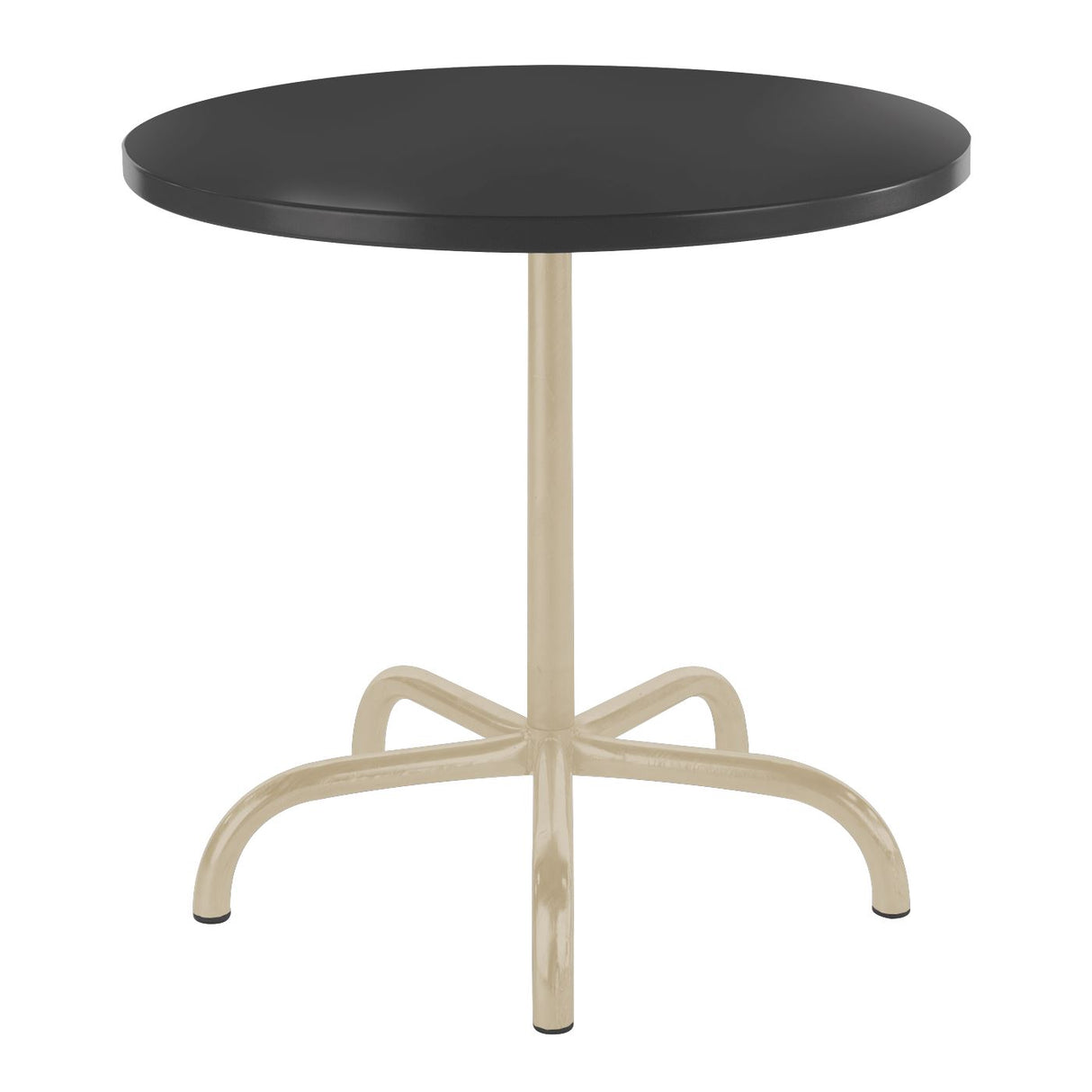 Schaffner Säntis Table repas rabattable ronde Ø80cm Sable Pastel 15 Anthracite 77