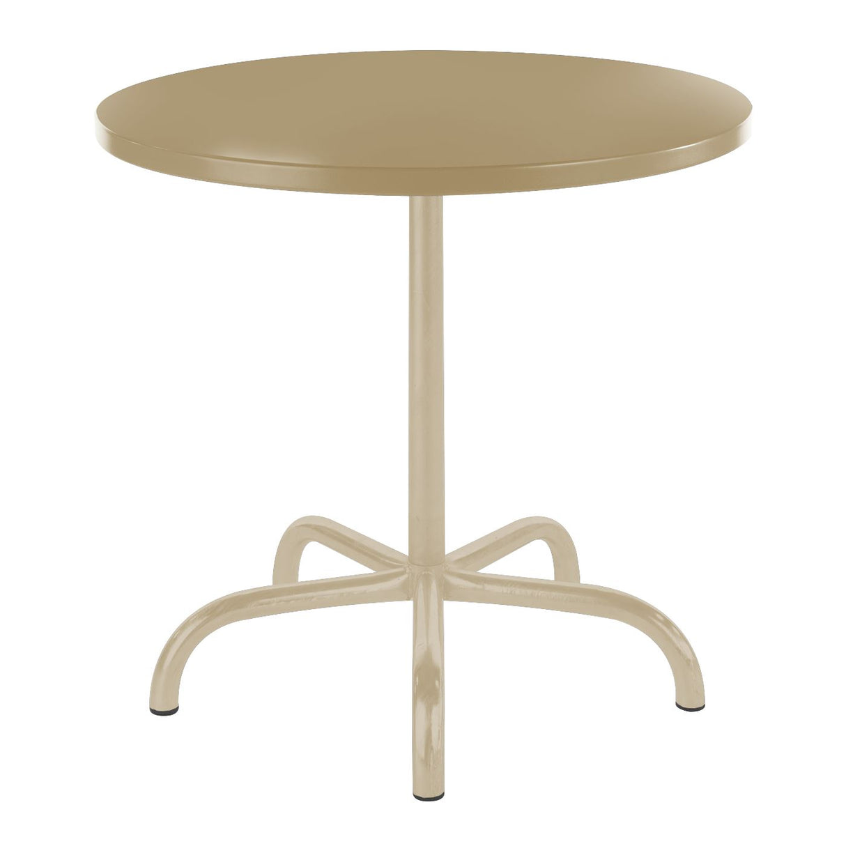 Schaffner Säntis Table repas rabattable ronde Ø80cm Sable Pastel 15 Marron Pastel 83