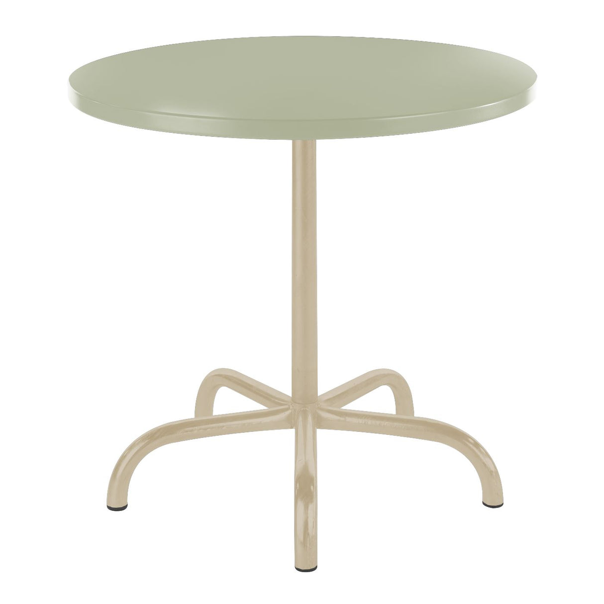 Schaffner Säntis Table repas rabattable ronde Ø80cm Sable Pastel 15 Vert Pastel 64