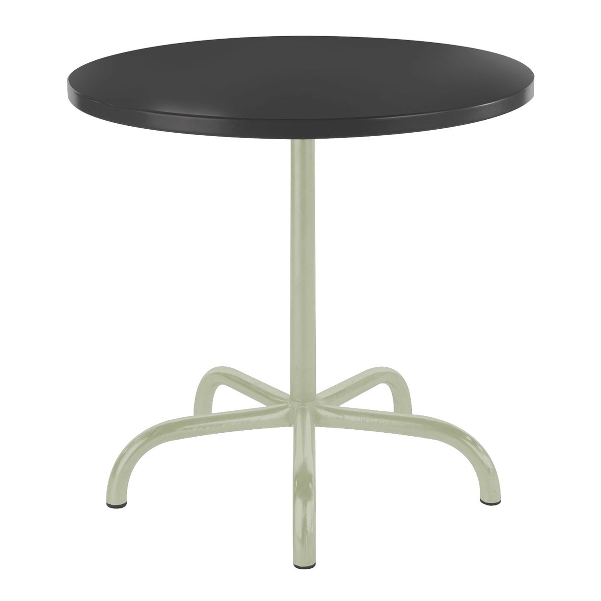 Schaffner Säntis Table repas rabattable ronde Ø80cm Vert Pastel 64 Anthracite 77