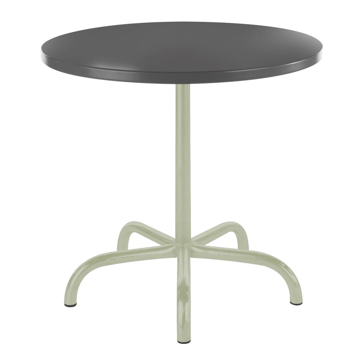 Schaffner Säntis Table repas rabattable ronde Ø80cm Vert Pastel 64 Graphite 73
