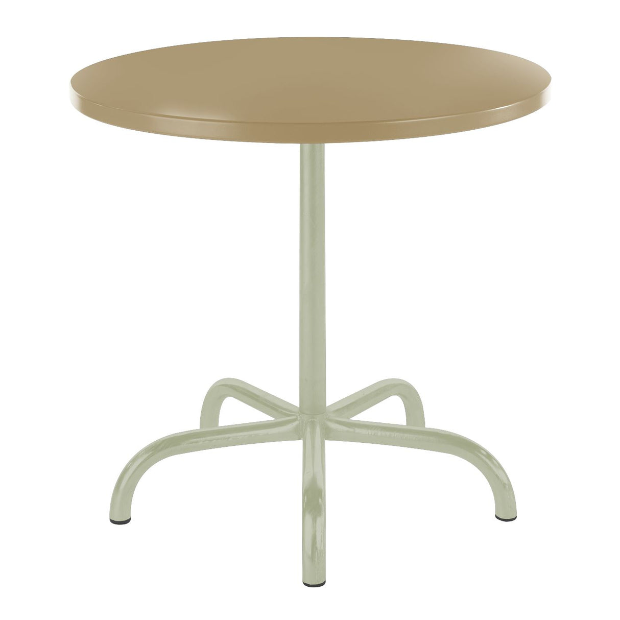 Schaffner Säntis Table repas rabattable ronde Ø80cm Vert Pastel 64 Marron Pastel 83