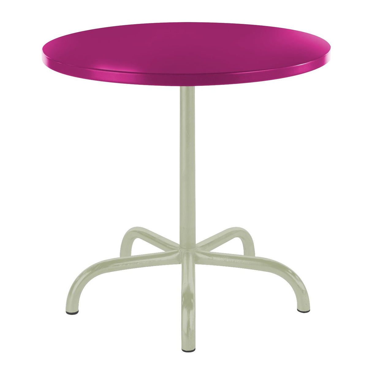 Schaffner Säntis Table repas rabattable ronde Ø80cm Vert Pastel 64 Rose 41