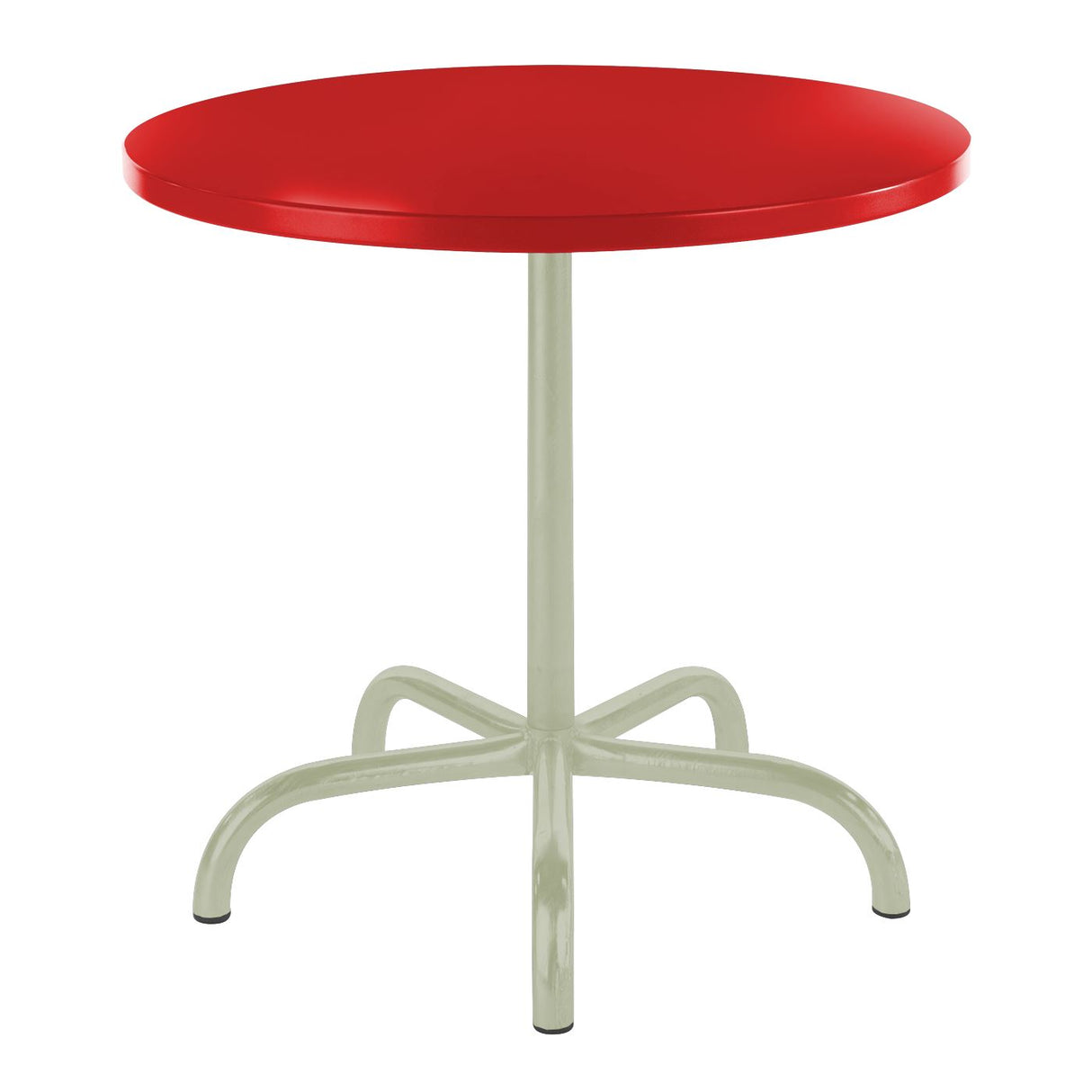 Schaffner Säntis Table repas rabattable ronde Ø80cm Vert Pastel 64 Rouge 30
