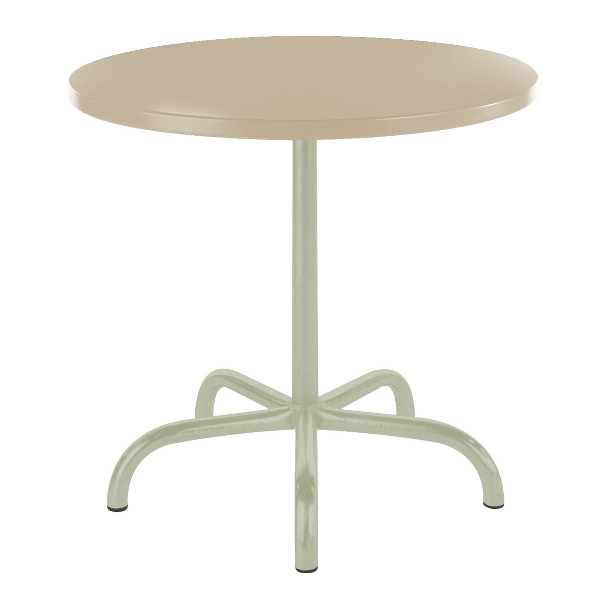 Schaffner Säntis Table repas rabattable ronde Ø80cm Vert Pastel 64 Sable Pastel 15