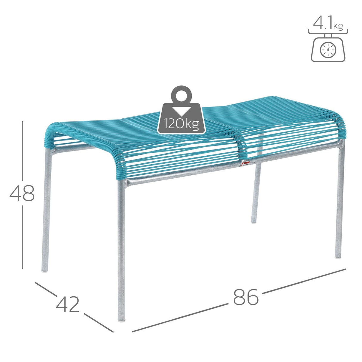 Schaffner Säntis tabouret 2 places Spaghetti