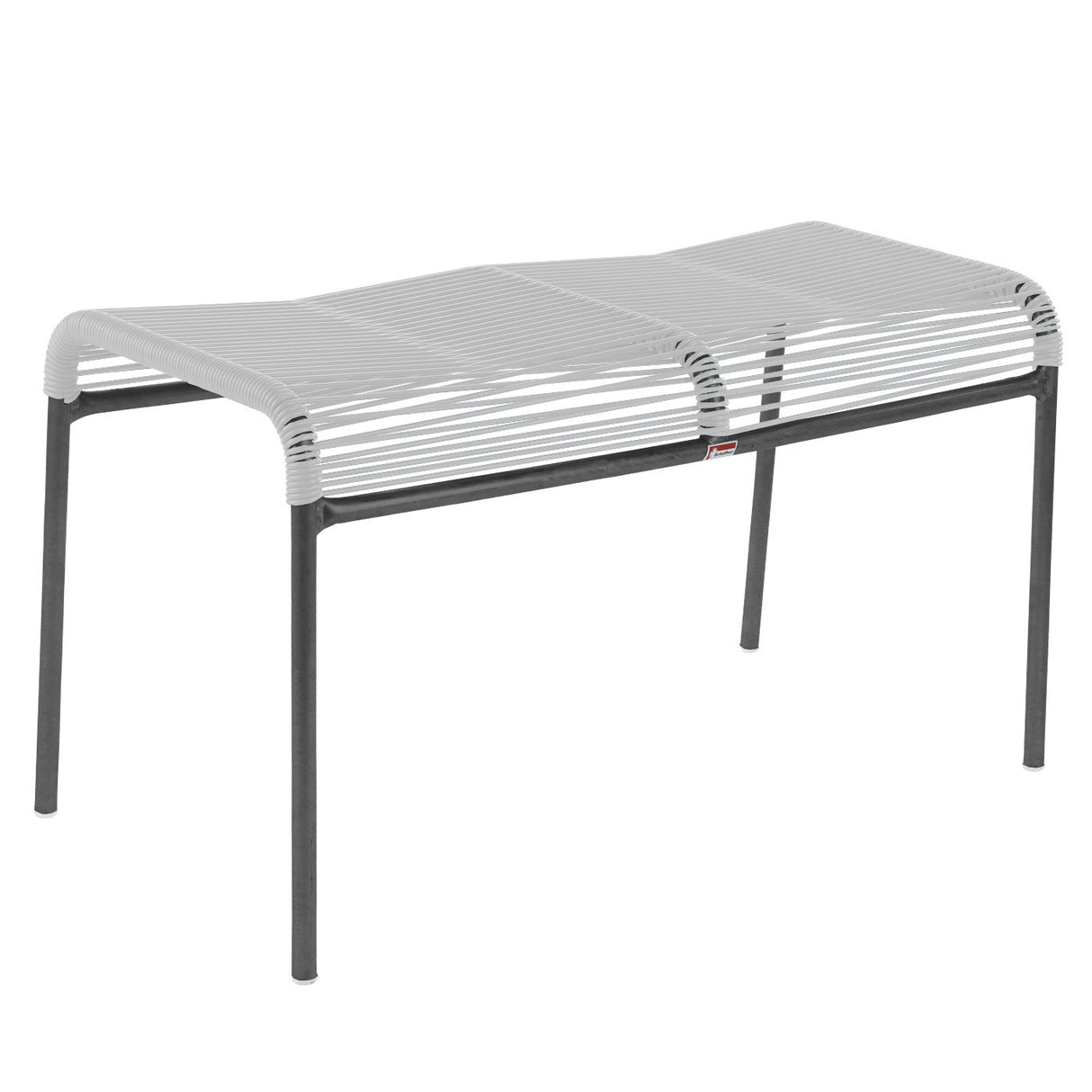 Schaffner Säntis tabouret 2 places Spaghetti Anthracite 77 Blanc 90