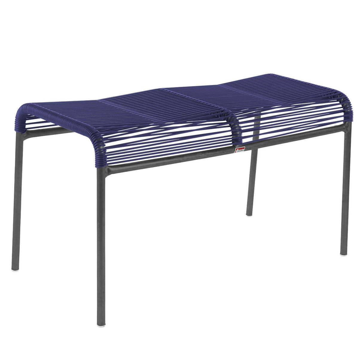 Schaffner Säntis tabouret 2 places Spaghetti Anthracite 77 Bleu 53