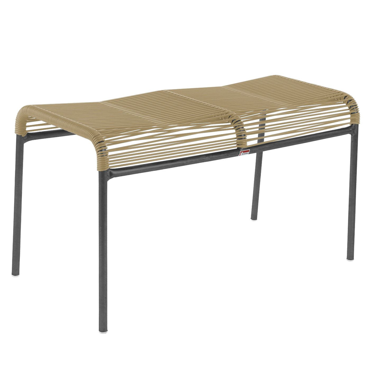 Schaffner Säntis tabouret 2 places Spaghetti Anthracite 77 Marron Pastel 83