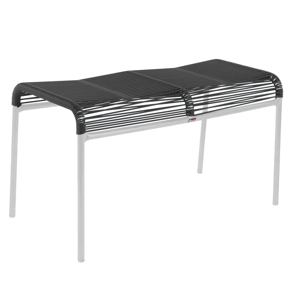 Schaffner Säntis tabouret 2 places Spaghetti Blanc 90 Anthracite 77