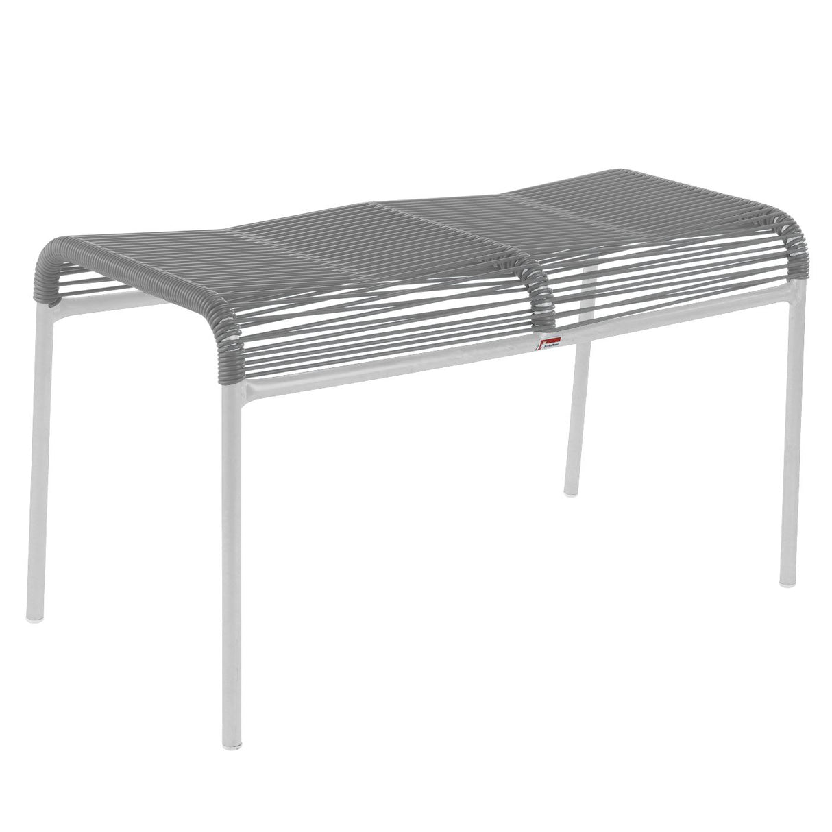 Schaffner Säntis tabouret 2 places Spaghetti Blanc 90 Gris Argent 78