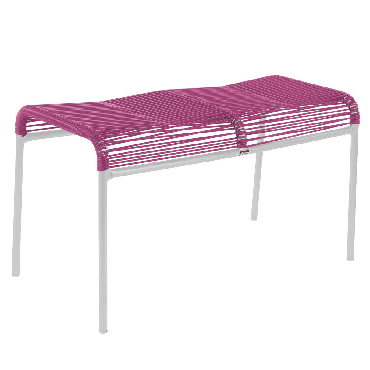 Schaffner Säntis tabouret 2 places Spaghetti Blanc 90 Rose 41