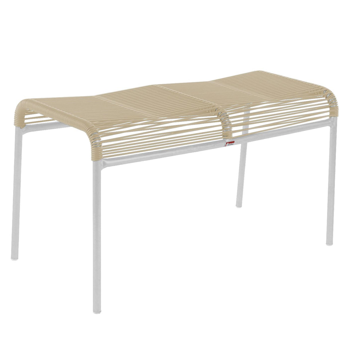Schaffner Säntis tabouret 2 places Spaghetti Blanc 90 Sable pastel 15
