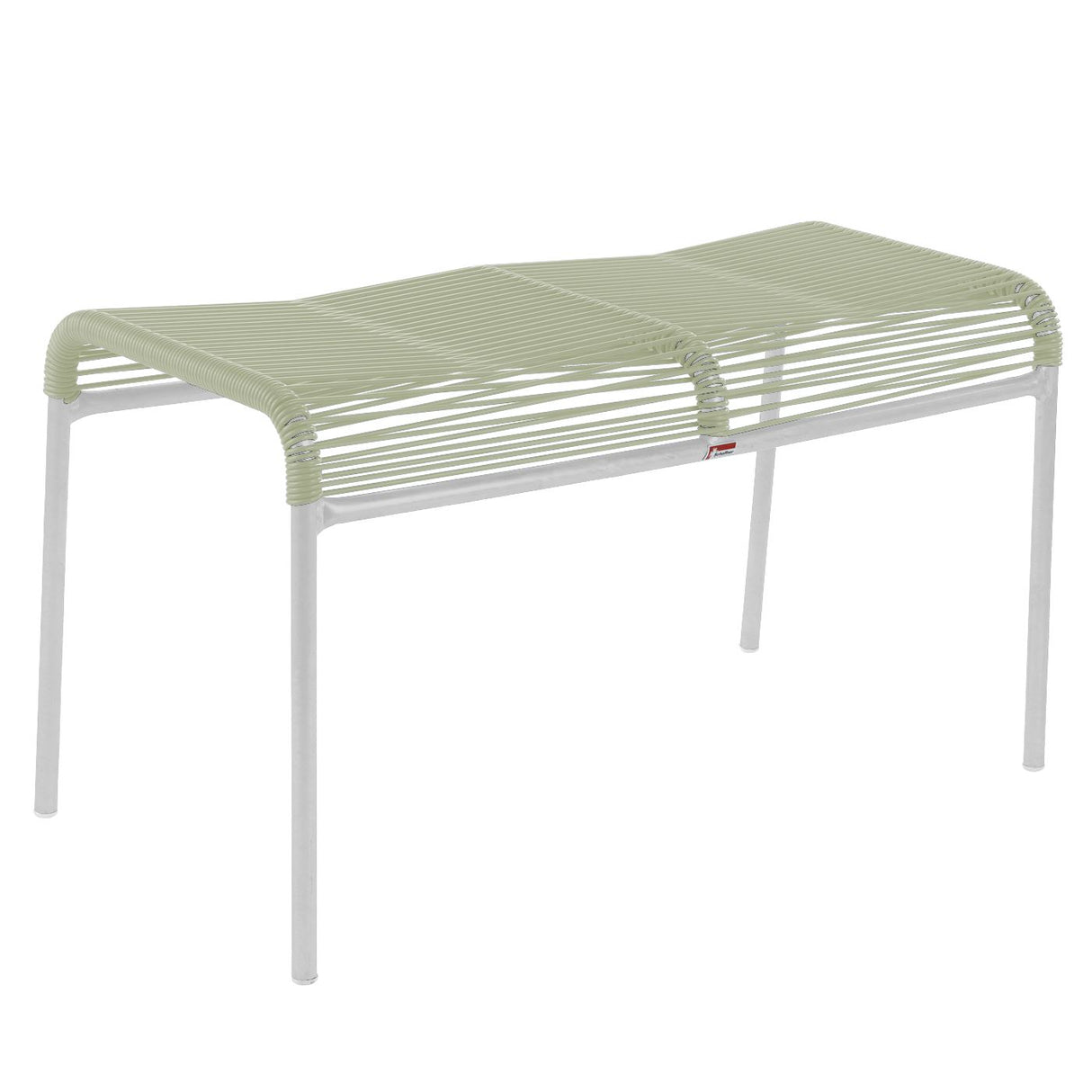 Schaffner Säntis tabouret 2 places Spaghetti Blanc 90 Vert pastel 64